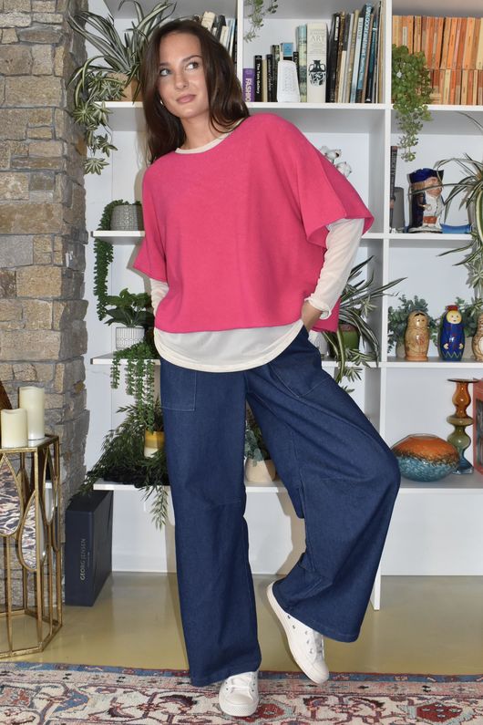 Billie Tapered Wide Leg Dark